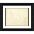 thumbnail image 1 of Augustus Charles Pugin 14x12 Black Ornate Wood Framed Double Matted Museum Art Print Titled: Study for Old Bailey, from Microcosm of London (C. 1809), 1 of 5