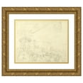 thumbnail image 1 of Augustus Charles Pugin 18x15 Gold Ornate Wood Frame and Double Matted Museum Art Print Titled - Study for Guild Hall, Examination of a Bankrupt Before His Creditors, from Microcosm of London, 1 of 4
