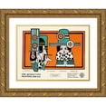 thumbnail image 1 of Augustus Jansson 14x11 Gold Ornate Wood Frame and Double Matted Museum Art Print Titled - Queen City Ink, Ad. 20 (1890-1913), 1 of 4