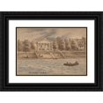 thumbnail image 1 of Augustus Köllner 24x17 Black Ornate Framed Double Matted Museum Art Print Titled: Inner Bay, Staten Island, New York (ca. 1872), 1 of 5