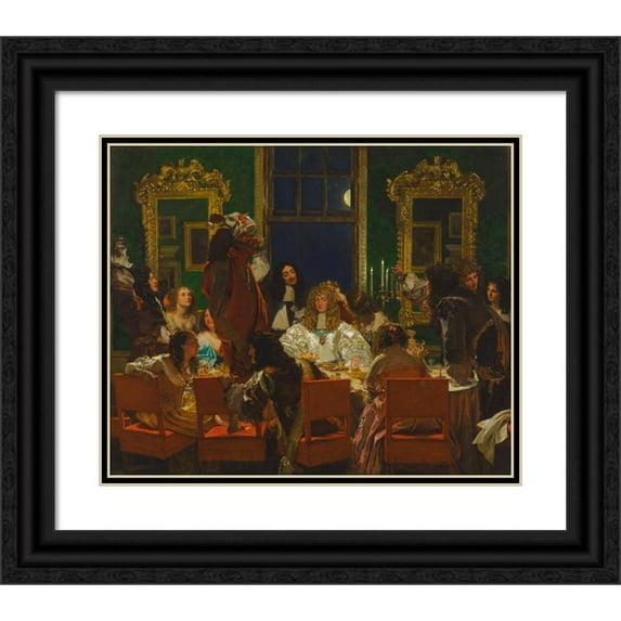 Augustus Leopold Egg 17x15 Black Ornate Wood Framed Double Matted Museum Art Print Titled - The Life of Buckingham