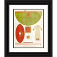 thumbnail image 1 of Augustus Pugin 19x24 Black Ornate Framed Double Matted Museum Art Print Titled: Form and Sizes of the Sacred Vestments (1846), 1 of 5