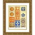 thumbnail image 1 of Augustus Pugin 19x24 Gold Ornate Framed and Double Matted Museum Art Print Titled - Patterns for Stoles and Maniples 4 (1846), 1 of 4