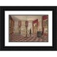 thumbnail image 1 of Augustus Wijnantz 18x14 Black Ornate Wood Framed Double Matted Museum Art Print Titled - 19th Century Interior with Paintings and Standing Figure (1842 - 1848), 1 of 5
