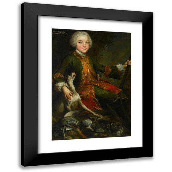 Augustyn Mirys 11x14 Black Modern Framed Museum Art Print Titled - Portrait of Jozef Sapieha