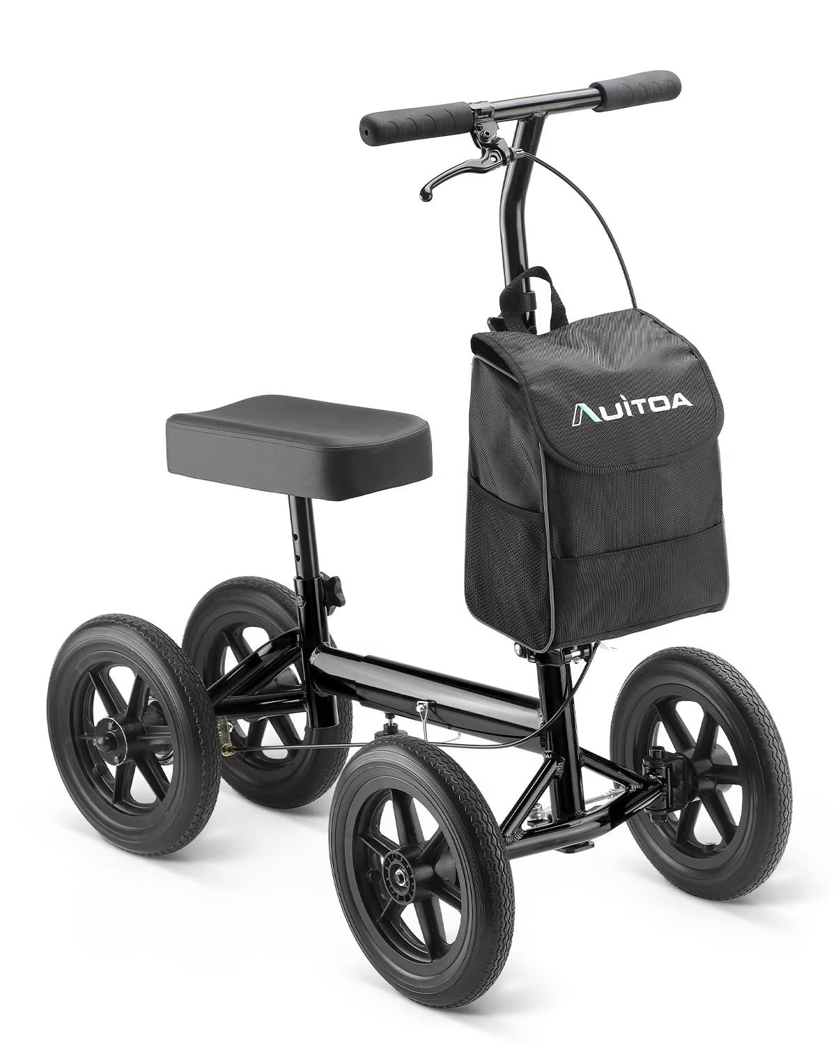 Auitoa All Terrain Knee Walker Aluminum Steerable Scooter Knee Cycle