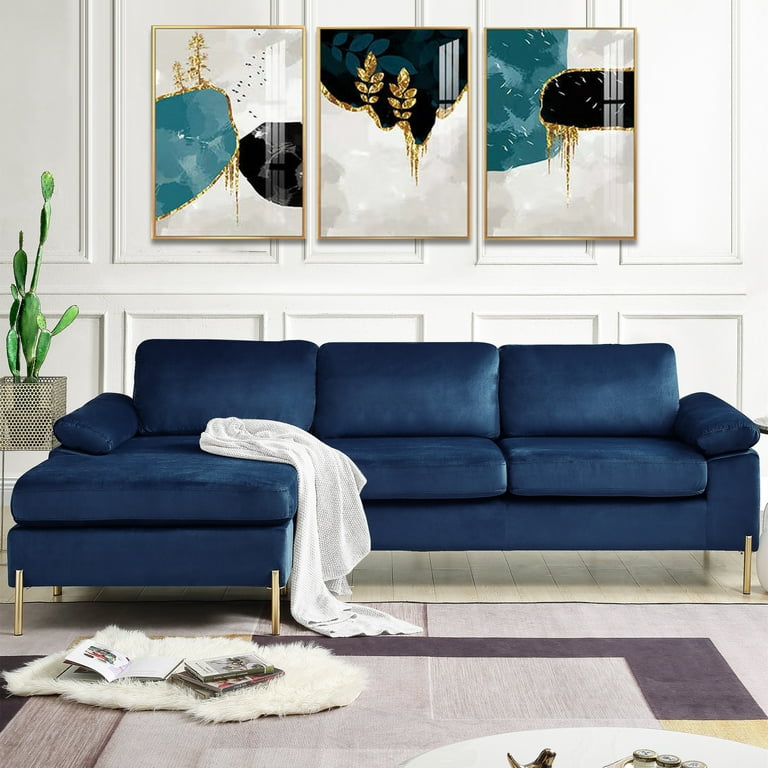 Wide velvet couch discount