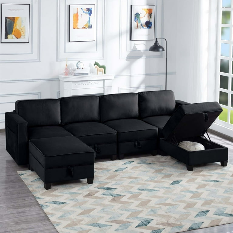 Living spaces 2024 sleeper sectional