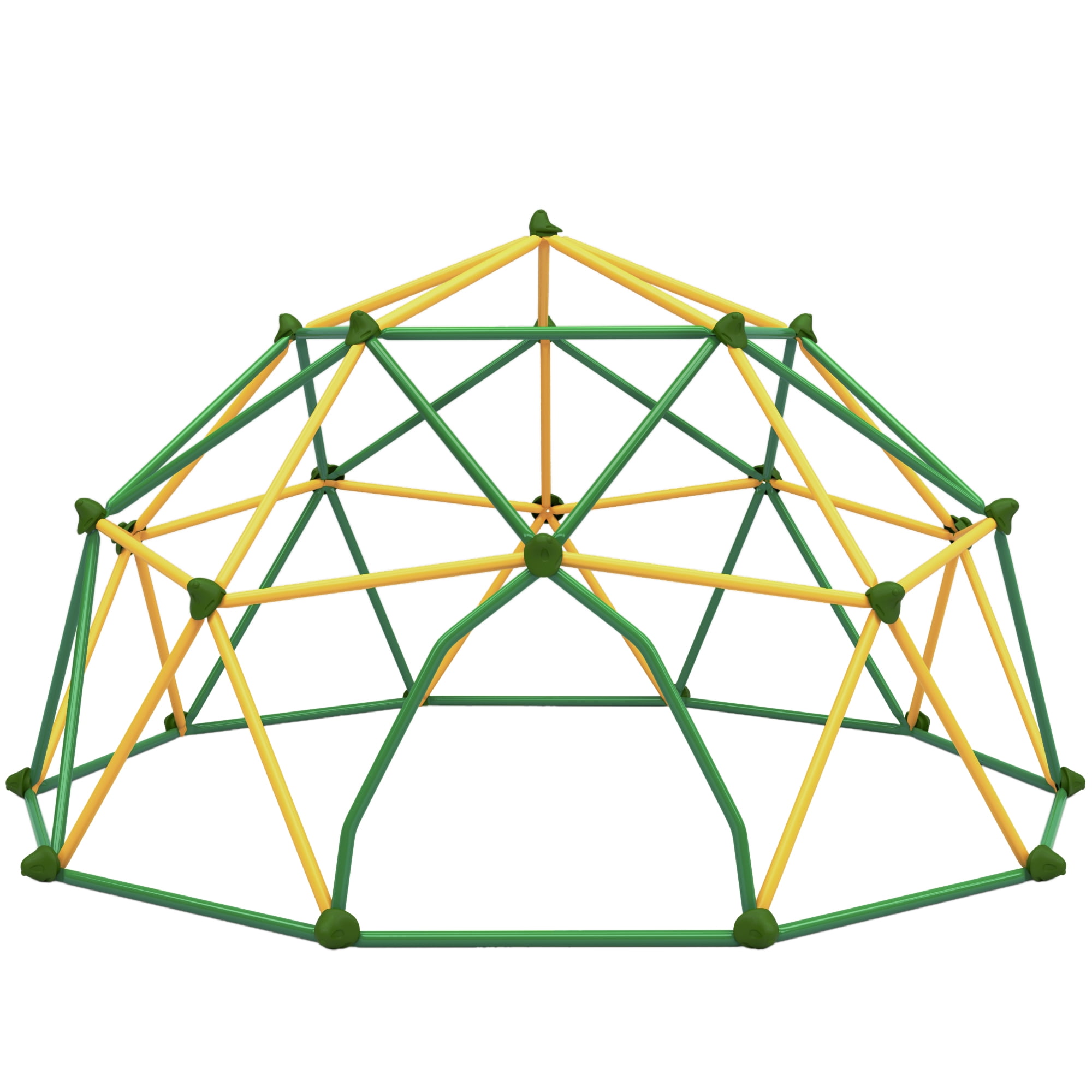Aukfa 13FT Kids Geometric Climbing Dome for Kids 3 to 10 Outdoor Play Equipment,1000 lbs Capacity, Rust & UV Resistant, Yellow