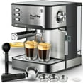 thumbnail image 1 of Aukfa 20-Bar Espresso Coffee Machine with Milk Frother, Single & Double Shot, ESE Pod Compatible, 1.6L Removable Water Tank for Latte & Cappuccino, 1 of 8