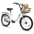 thumbnail image 1 of Aukfa 20" Kids Bike,Children's Bicycle with Coaster Brake & Rear Rack & V-Brake,White, 1 of 8
