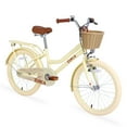 thumbnail image 1 of Aukfa 20 inch Girls Bikes, Beach Cruiser Bike Children's Bicycle with Basket for Girls Youth, Yellow, 1 of 6