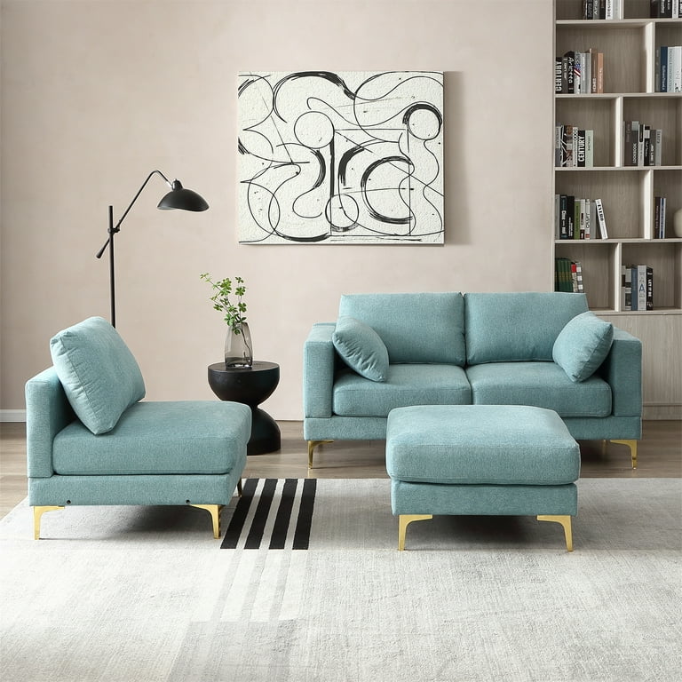 Turquoise blue sofa discount