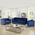 thumbnail image 1 of Aukfa 3 Pieces Sectional Sofa Couch Set for Living Room, 3 Seat Sofa, Loveseat and Accent Chair,Blue, 1 of 8