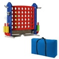 thumbnail image 1 of Aukfa 4-to-Score Giant Game Set,Giant 4 Row Game with Carrying Bag & Tail Design for Holiday Parties/Family Gatherings,Red, 1 of 8
