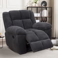 thumbnail image 1 of Aukfa 3-Piece Recliner Sofa Set - 43" Oversized Recliner Overstuffed Armchair for Living Room, Corduroy, Gray, 1 of 9