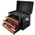 thumbnail image 1 of Aukfa 439-Piece Mechanics Tool Set, 3 Drawer Tool Organizer Metal Box w/ Tool Kit for Home, Auto Repair, Orange, 1 of 11