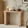 thumbnail image 1 of Aukfa 45" Narrow Console Table, Farmhouse Mango Wood Entryway Table Sofa Table for Entryway Hallway, Natural, 1 of 1