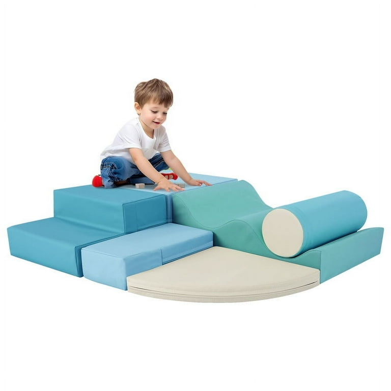 Aukfa 6-Piece Kids Climbing Toys, Baby Climber Blocks for Toddlers