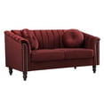 thumbnail image 1 of Aukfa 60" Loveseat Sofa Couch, Contemporary Sleep Sofa for Living Room Furniture Sets, Red, 1 of 8