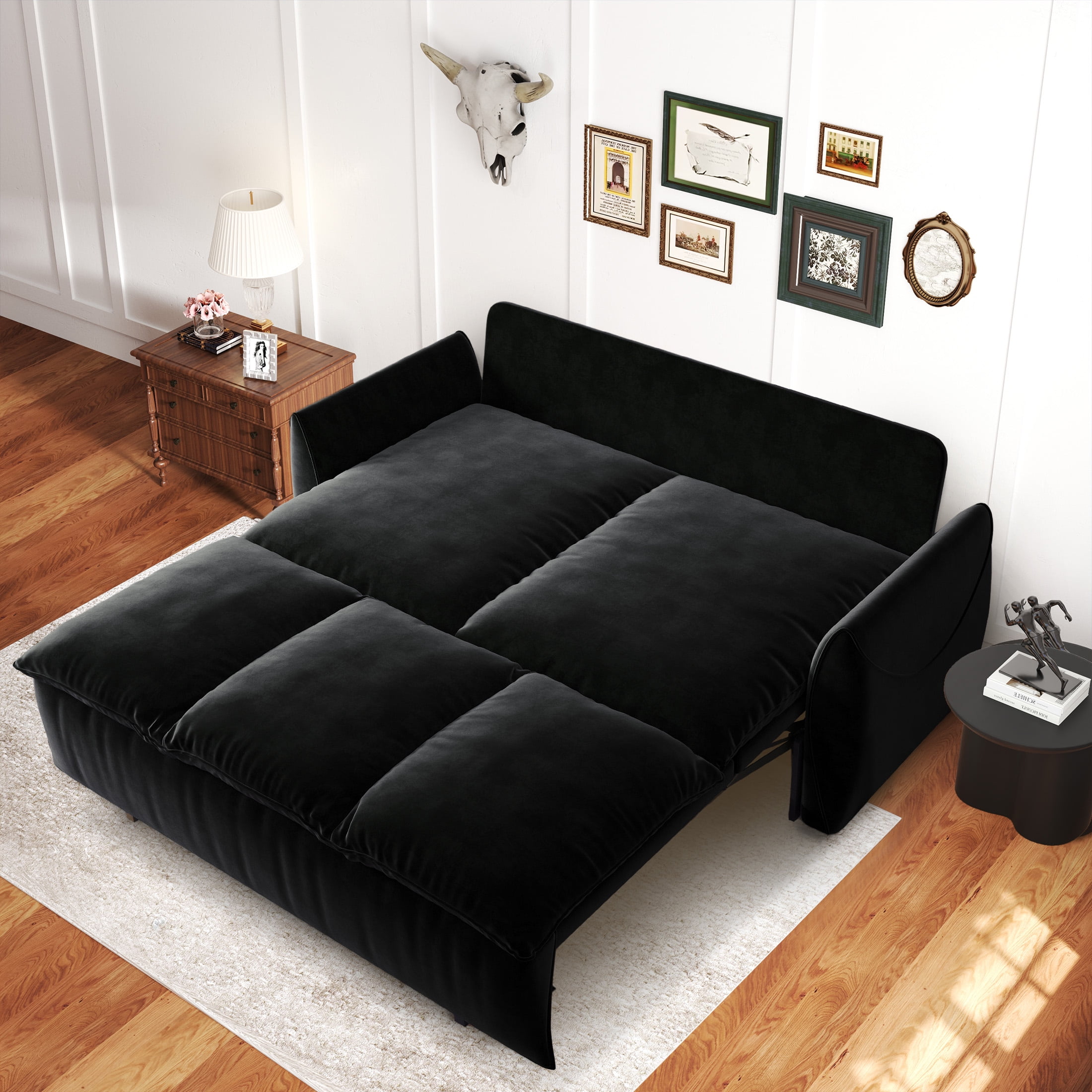 Aukfa 70.9 Pull Out Sofa Couch - Queen Size Sleeper Bed - Walmart.com