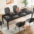 thumbnail image 1 of Aukfa 78" Large Dining Table for 6–8, Modern Farmhouse Rectangular Kitchen Table with Metal Legs & Scratch-Resistant for Family Gatherings,Black, 1 of 8