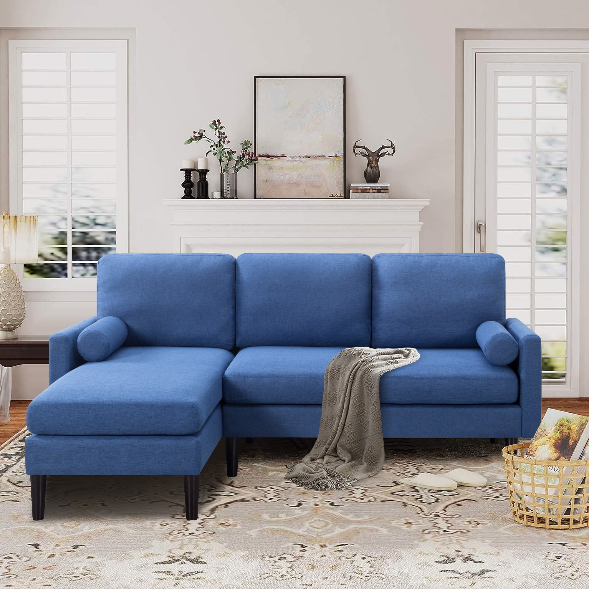 Free Shipping! Aukfa 79in Reversible Sectional Sofa L Shaped with