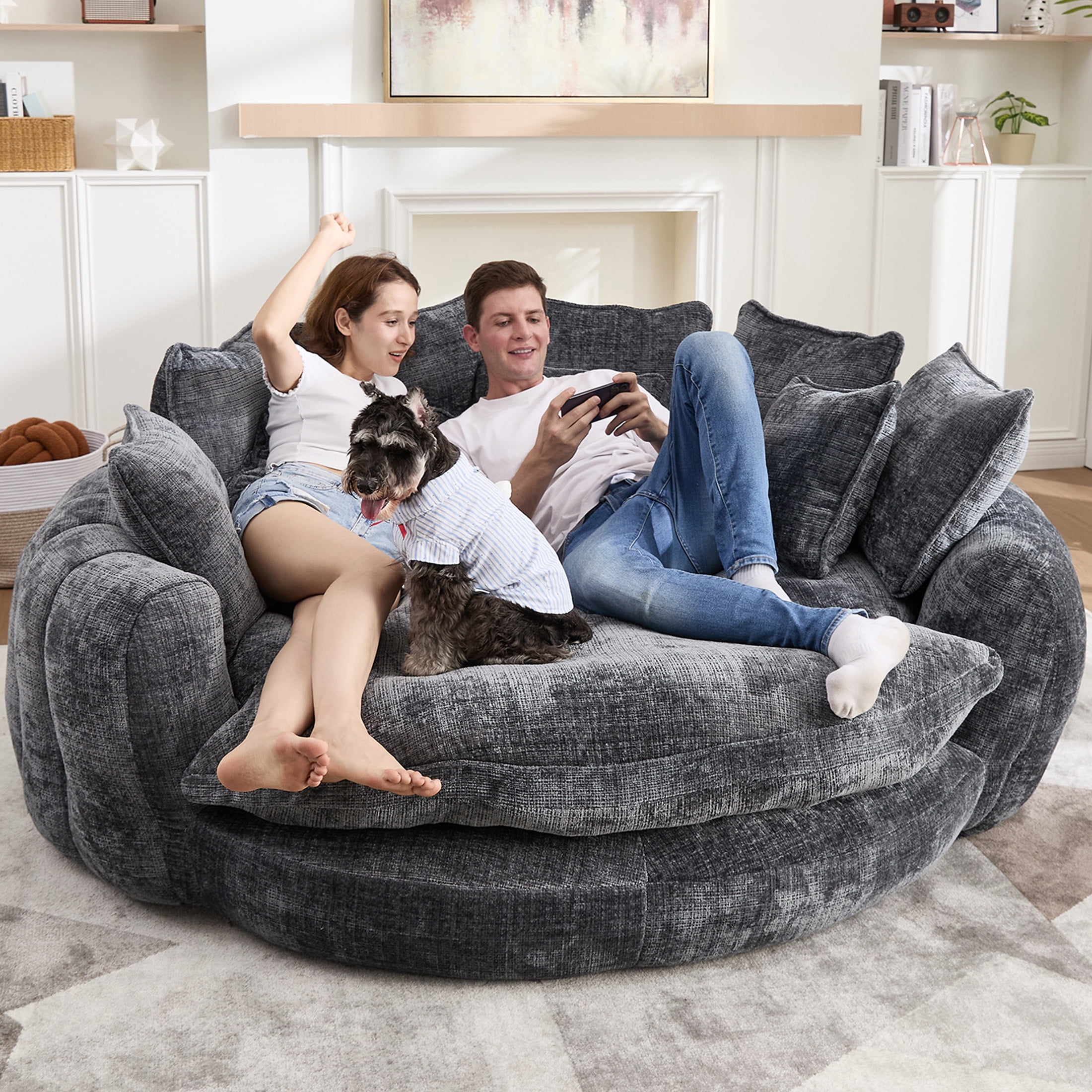 Furniture Leons Bean Bag Chair Teddy Fabric Urban Barn Bean Bag