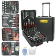 thumbnail image 1 of Aukfa 899 Pcs Tool Set, Household Tool Kit with Rolling Tool Box for Home Auto Repair, Black, 1 of 11