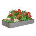 thumbnail image 1 of Aukfa 8x4x1FT Galvanized Raised Garden Beds Kit, Outdoor Metal Gardening Planter Box for Vegetable Elevated Flower Herbs, 1 of 8