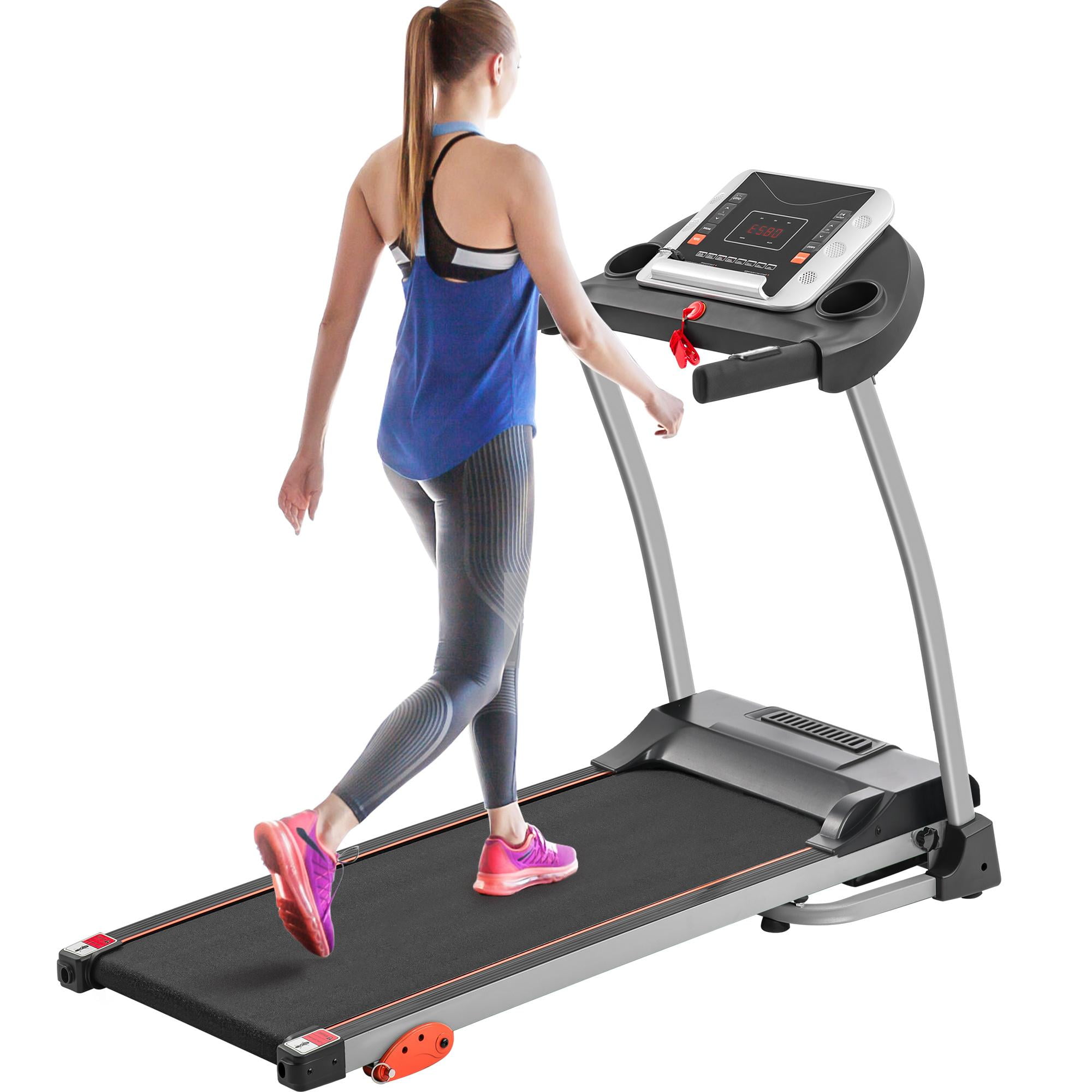 Aukfa AK-SF02-009 Folding Treadmill with Incline 300 lb Weight Capacity 7.5 mph Speed