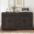 thumbnail image 1 of Aukfa Accent Cabinet 4-Door Sideboard Buffet w/ Adjustable Shelves for Kitchen/Living Room,Espresso, 1 of 8