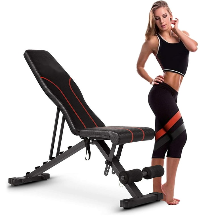 Flybird adjustable weight bench utility gym bench for full body workout hotsell