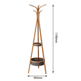 thumbnail image 1 of Aukfa Bamboo Coat Rack Tree, Freestanding Stand, 1 of 7