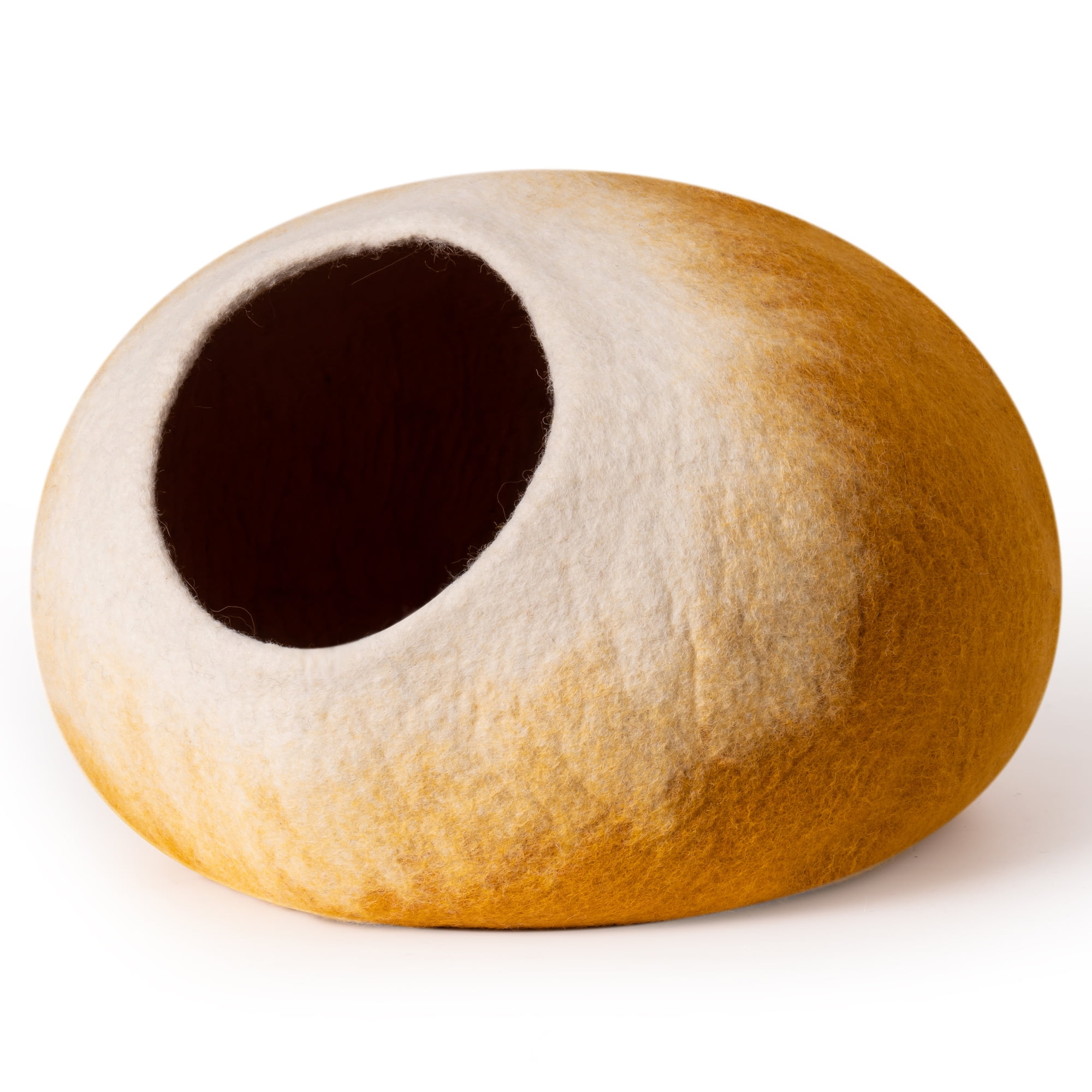 Aukfa Cat Cave Bed Wool Cat Caves for Indoor Cats Honey