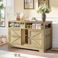 thumbnail image 1 of Aukfa Cat Litter Box Enclosure, Double Hidden Litter Box Furniture Cat for 2 Cats, Brown, 1 of 8