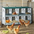 thumbnail image 1 of Aukfa Chicken Nesting Box, 8 Compartments Metal Chickens Egg Laying Nest Boxes for Chickens/Hens/Ducks, 1 of 7