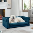 thumbnail image 1 of Aukfa Dog Beds for Medium and Large Dog, 33" Elevated Pet Sofa Bed Support up to 200 lbs, Blue, 1 of 6