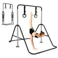 thumbnail image 1 of Aukfa Expandable Gymnastic Bars,Adjustable Height Gymnastic Horizontal Bars for Kids, Folding Training Bars,Black, 1 of 8