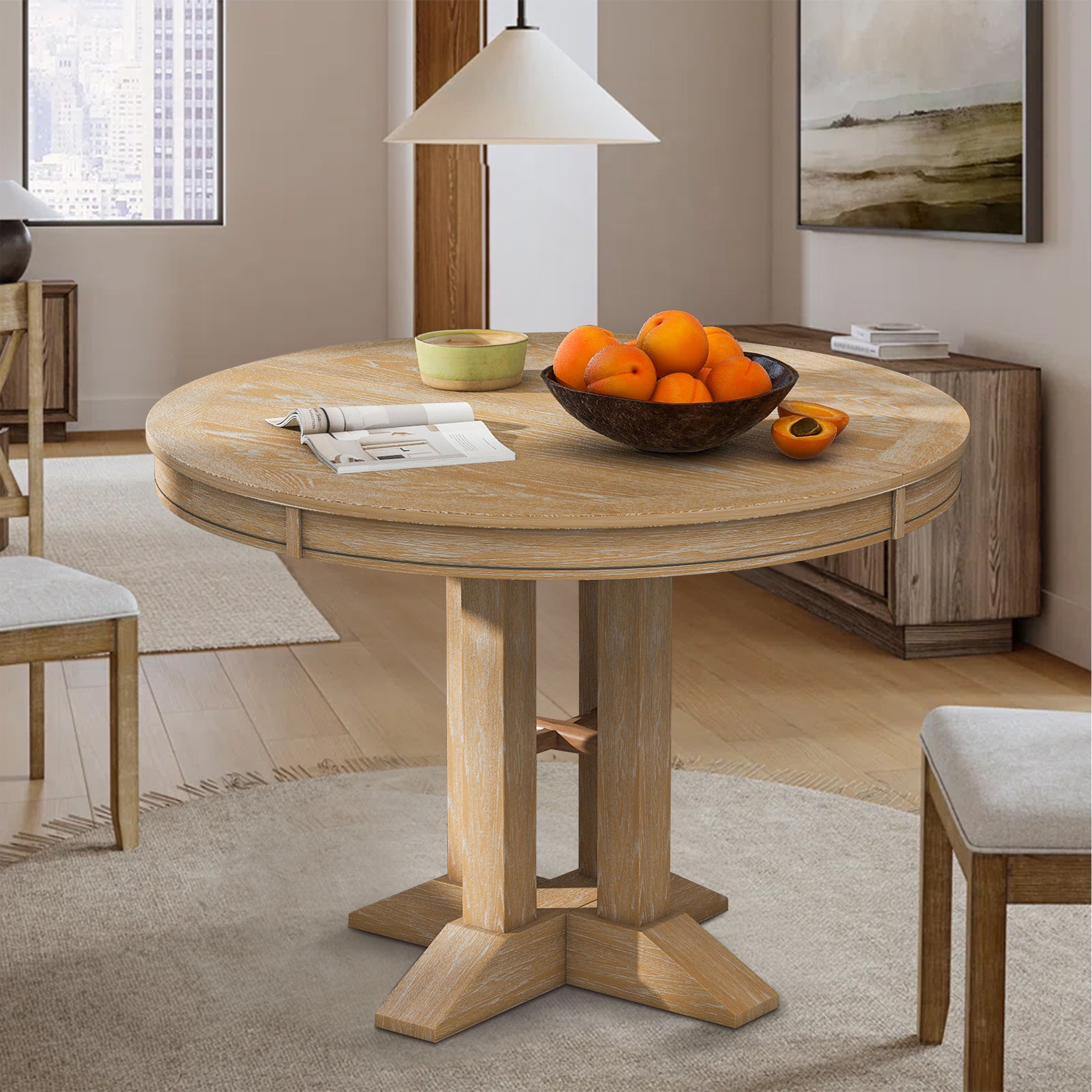 Aukfa Extendable Dining Table for 4-6, 42