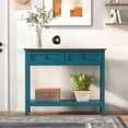 thumbnail image 1 of Aukfa Farmhouse Console Table,Side Table Sofa Table with Storage Drawer for Living room, Hallway,Blue, 1 of 6