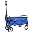 thumbnail image 1 of Aukfa Folding Wagon Garden Shopping Beach Cart - Blue, 1 of 9