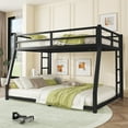 Aukfa Full XL over Queen Metal Bunk Bed for Kids and Adults, Double