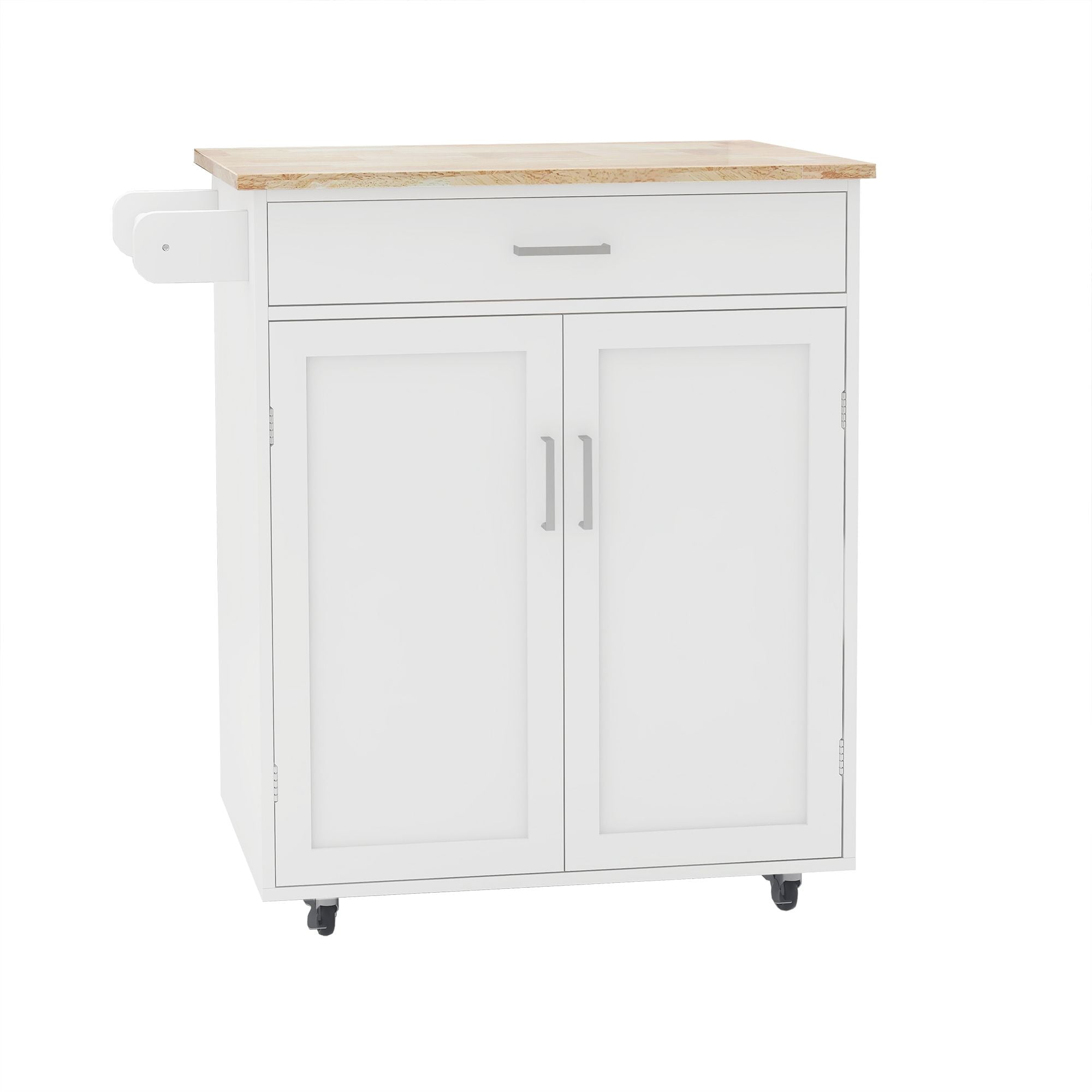 Aukfa Kitchen Cart,Kitchen Island Cart on Lockable Wheels and Storage - Daisy