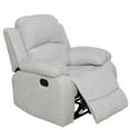 thumbnail image 1 of Aukfa Linen Recliner Chair, 38" Overstuffed Armchair Living Room Home Theater Lounge Seat, Light Gray, 1 of 11