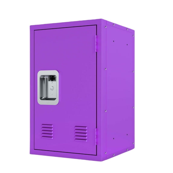 Aukfa Metal Storage Cabinets, Storage Organizer for Home Office, Door and locking,Purple