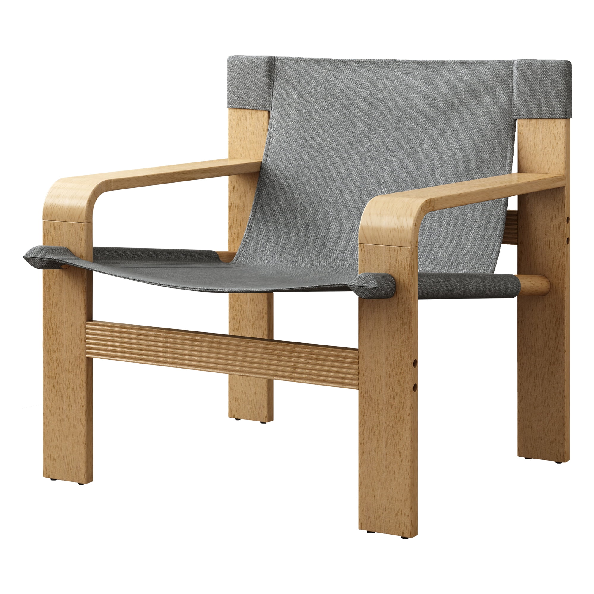 Aukfa Modern Accent Chair Wide Armrest, Detachable and Washable Armchair for Every Room, Light Gray