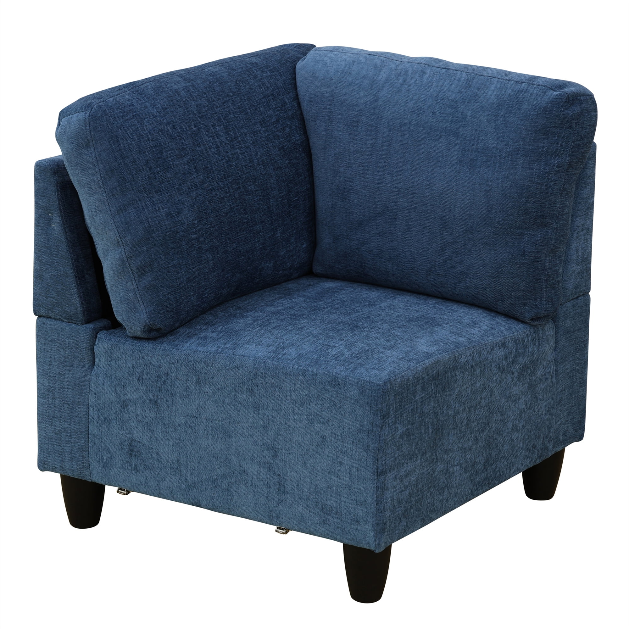 Aukfa Modular Sectional Couch Set - Corner sofa - Flannel - Blue