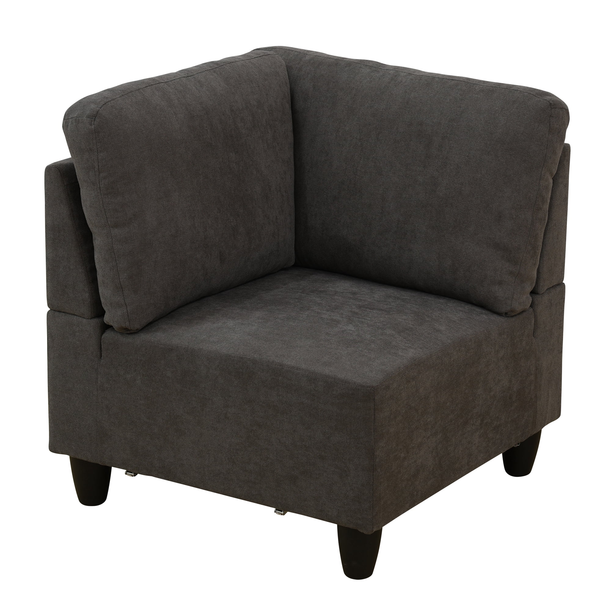Aukfa Modular Sectional Couch Set - Corner sofa - Flannel - Drak Gray