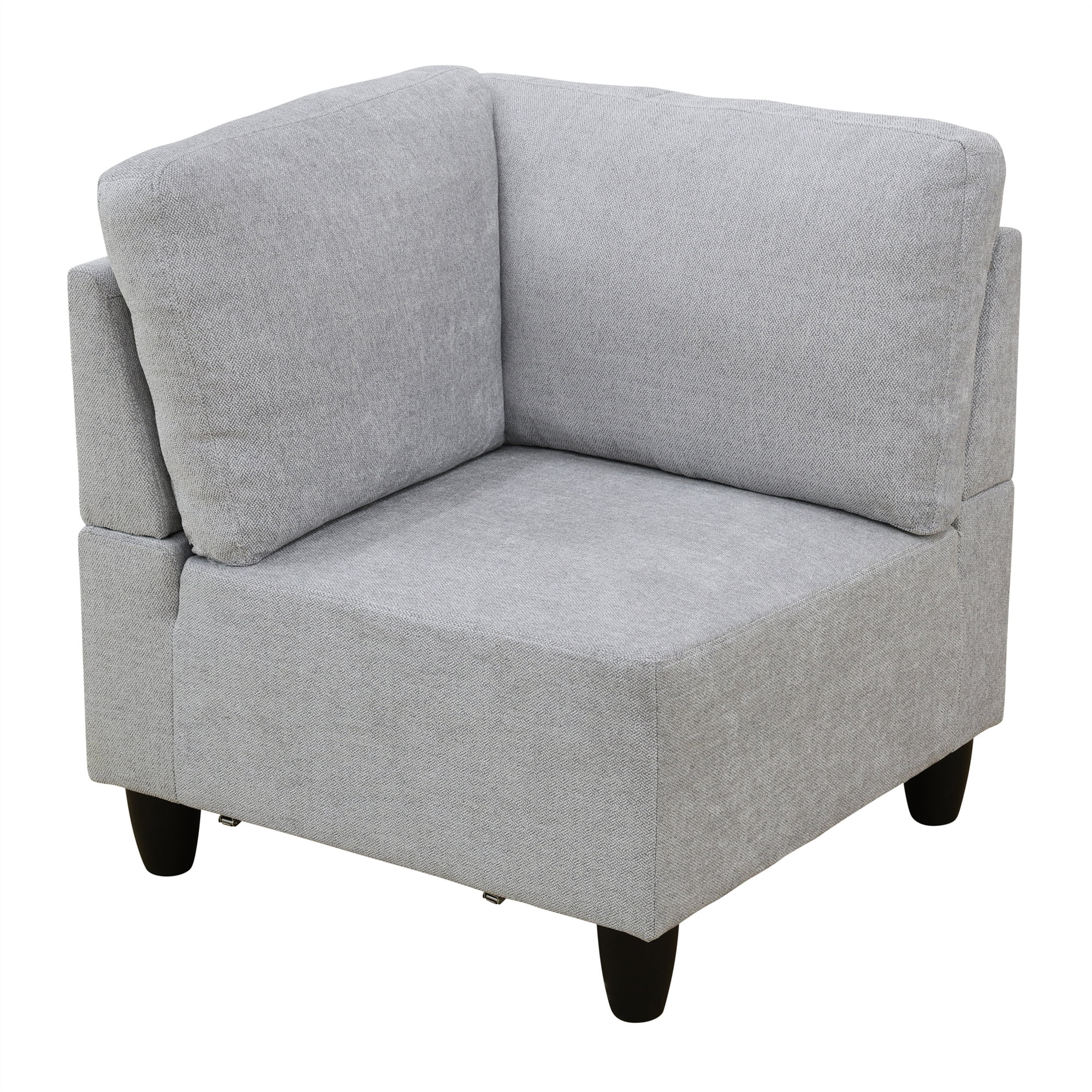 Aukfa Modular Sectional Couch Set - Corner sofa - Flannel - Gray